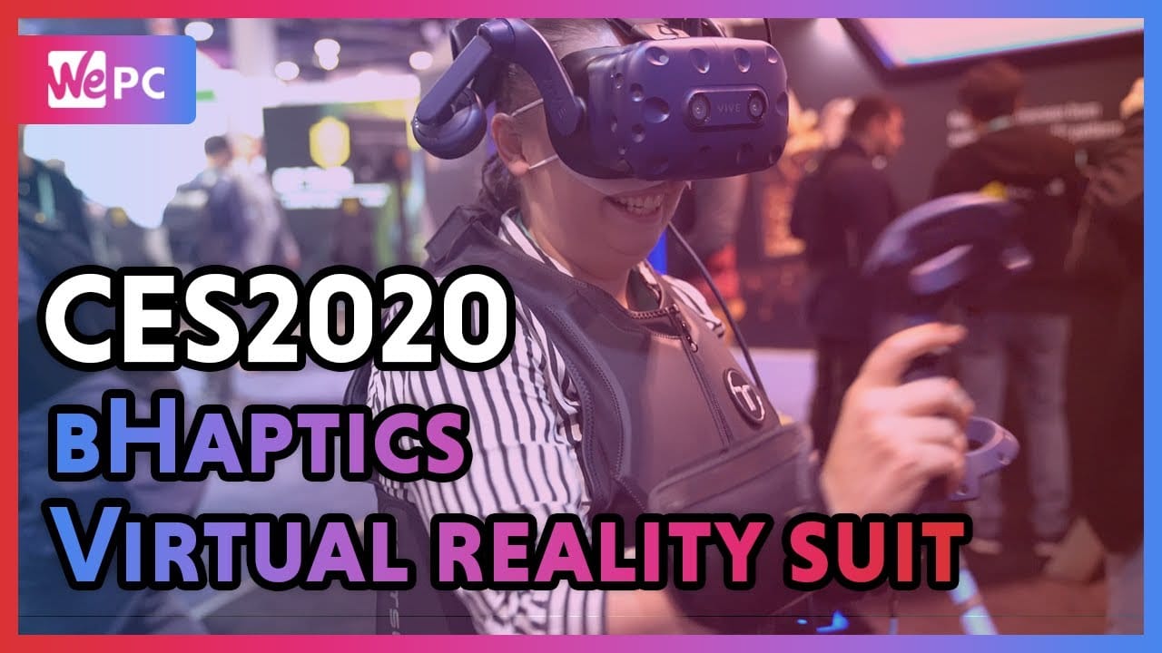 bHaptics virtual reality haptic feedback tactsuit CES2O2O | WePC