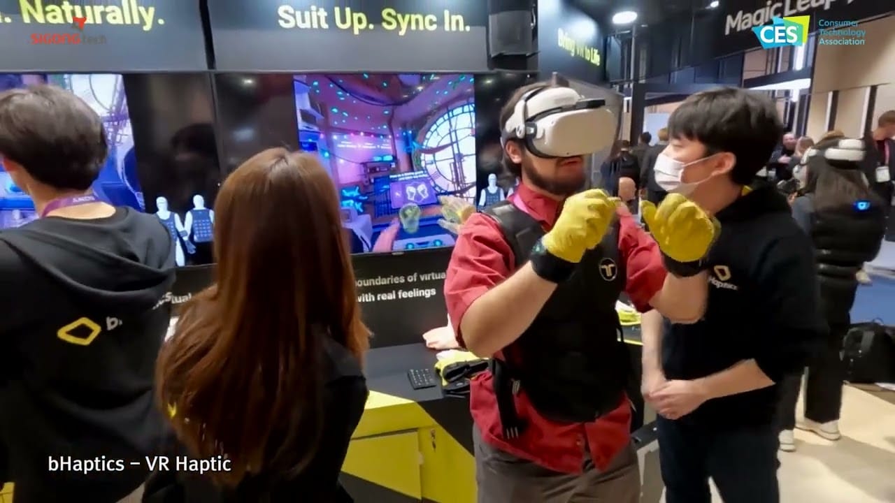 I Hugged a Virtual Avatar With These VR Gloves (bHaptics TactGlove)