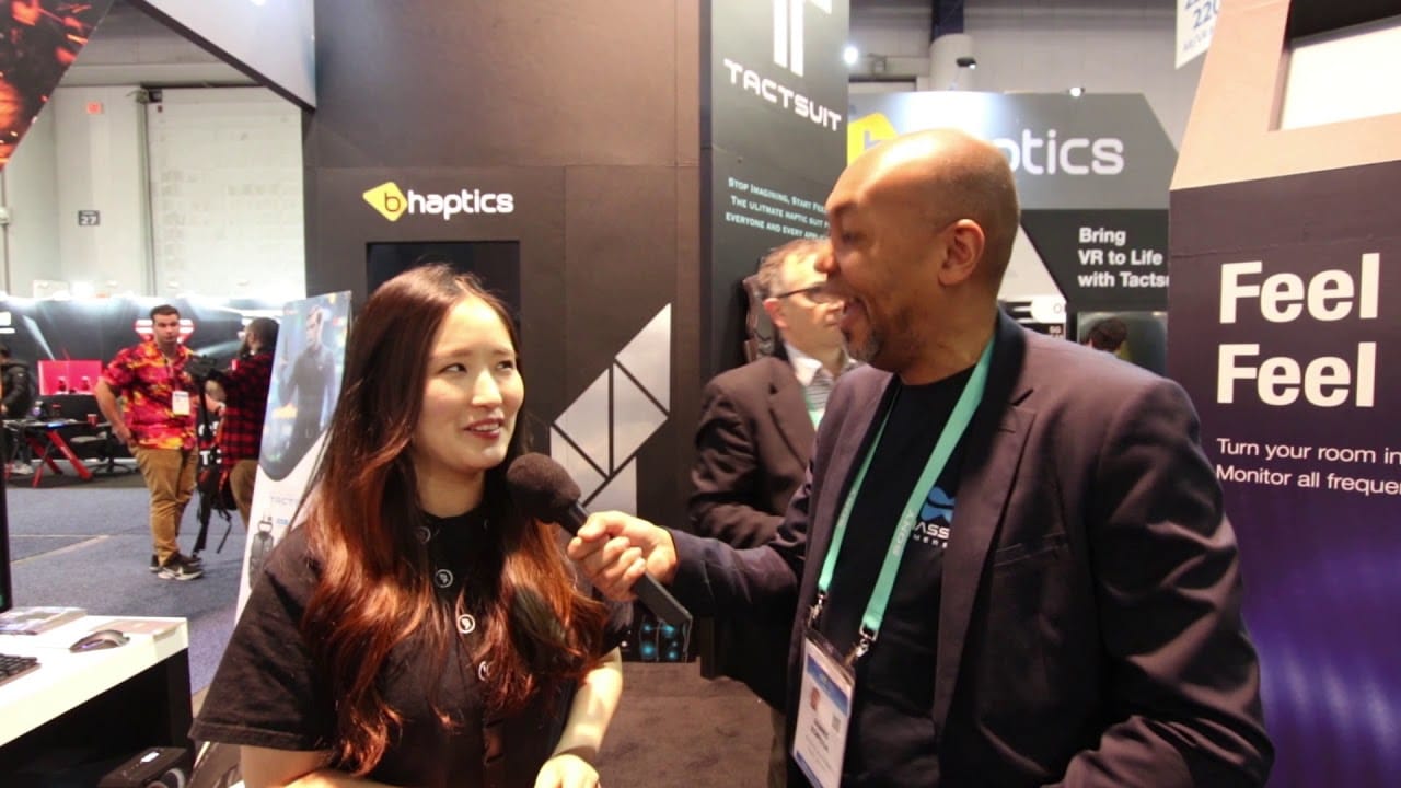 CES2020 : interview of Jennifer Lee on the bHaptics Tactsuit