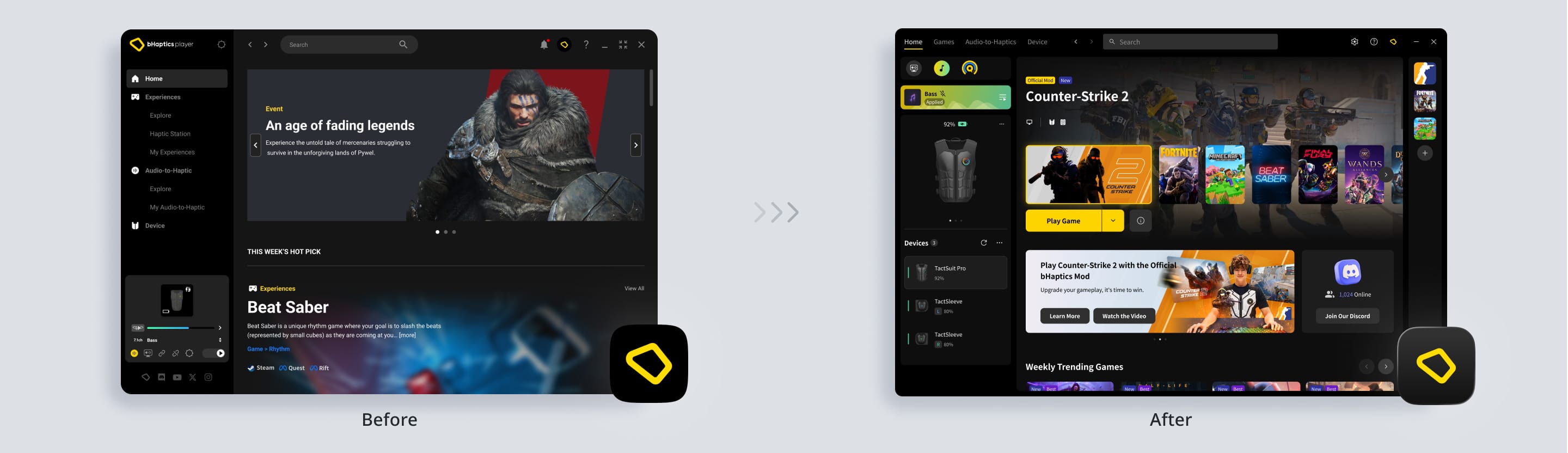 Improved Usability